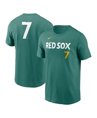 Nike Men's Masataka Yoshida Green Boston Red Sox 2025 City Connect Fuse Name Number T-Shirt