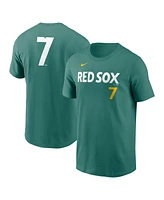 Nike Men's Masataka Yoshida Green Boston Red Sox 2025 City Connect Fuse Name Number T-Shirt