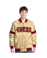 Starter Men's Gold San Francisco 49ers Scout Full-Snap Varsity Jacket