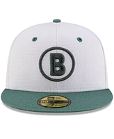 New Era Men's White/Green Boston Red Sox 2025 City Connect Batting Practice 59FIFTY Fitted Hat