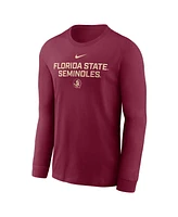 Nike Men's Garnet Florida State Seminoles 2025 Sideline Performance Long Sleeve T-Shirt