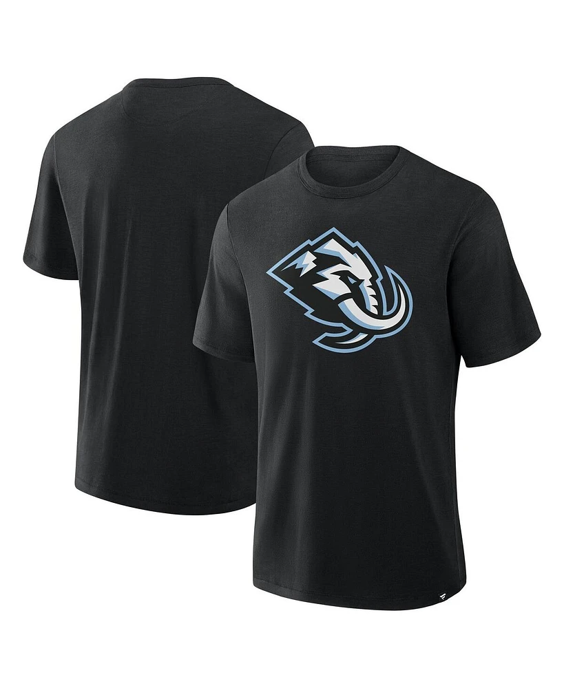 Fanatics Men's Black Utah Mammoth Primary Logo Stadium Slub T-Shirt