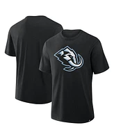 Fanatics Men's Black Utah Mammoth Primary Logo Stadium Slub T-Shirt
