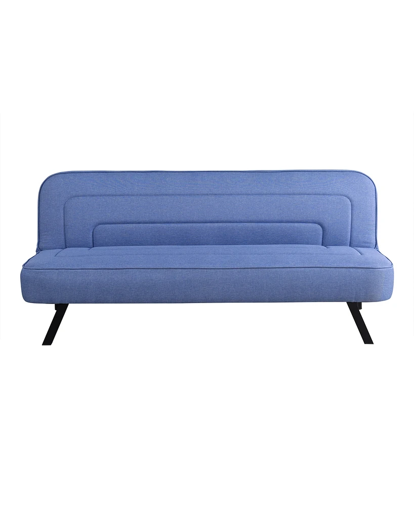 Serta 66.1" Polyester Forrest Convertible Futon