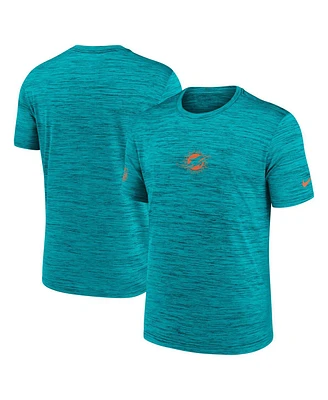 Nike Men's Aqua Miami Dolphins Sideline Velocity Performance T-Shirt