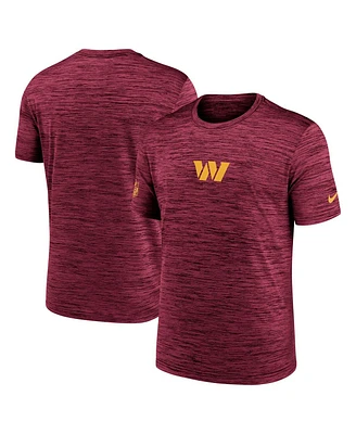 Nike Men's Burgundy Washington Commanders Sideline Velocity Performance T-Shirt