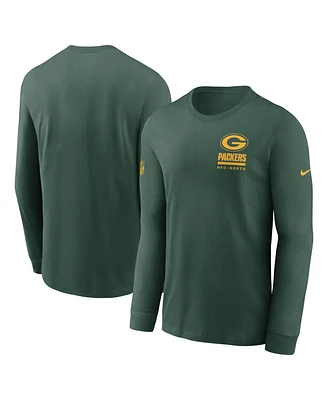 Nike Men's Green Bay Packers Sideline Performance Long Sleeve T-Shirt