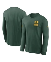 Nike Men's Green Bay Packers Sideline Performance Long Sleeve T-Shirt