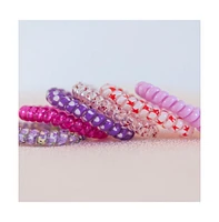 Headbands of Hope Hair Tie Set - Purple Prints
