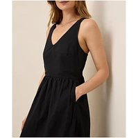 Pact Women's Organic Cotton Canopy Linen Blend Easy Tank Dress