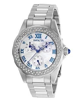 Invicta Womens 28436 Angel Quartz 3 Hand White Dial Watch