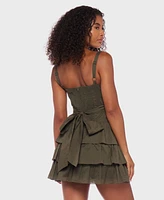Alex & Sophia Juniors' Cotton Voile Tiered Fit Flare Dress