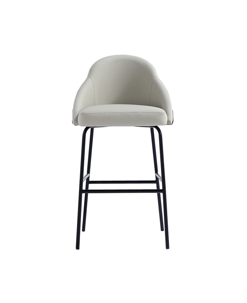 Manhattan Comfort 41.1" Faux Leather Gracie Barstool
