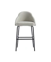 Manhattan Comfort 41.1" Faux Leather Gracie Barstool