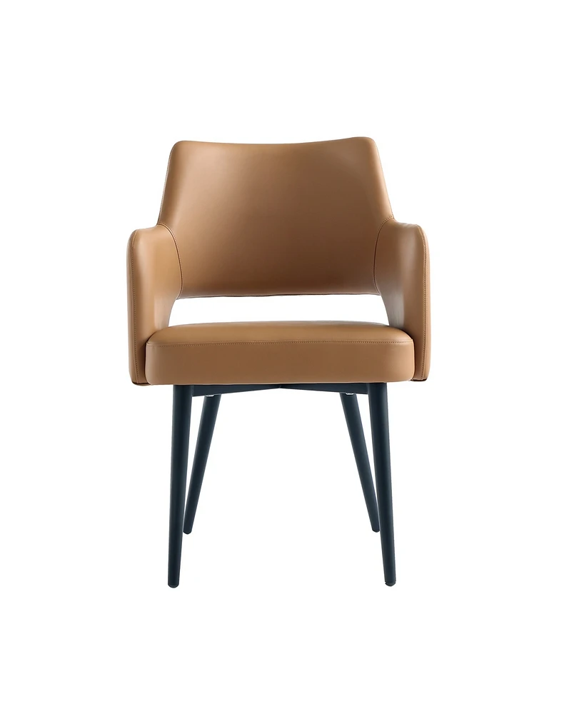 Manhattan Comfort 33.9" Faux Leather Tremont Dining Armchair