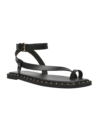 Wild Pair Women's Genessis Buckle Flat Sandals, Exclusively at Macy's