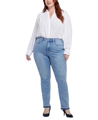 Nydj Plus Marilyn Straight Pull On Jeans