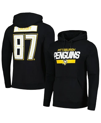 Levelwear Men's Sidney Crosby Black Pittsburgh Penguins Podium Name Number Pullover Hoodie