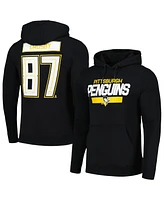 Levelwear Men's Sidney Crosby Black Pittsburgh Penguins Podium Name Number Pullover Hoodie