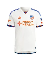 Adidas Men's Luca Orellano White Fc Cincinnati 2024 the Canvas Kit Authentic Player Jersey