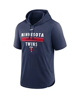 Nike Men's Navy Minnesota Twins Home Team Short Sleeve Hoodie Top