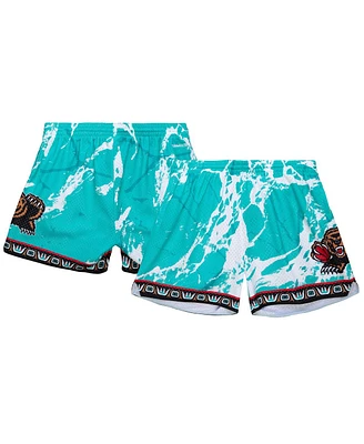Mitchell & Ness Women's Teal Vancouver Grizzlies Marble Shorts