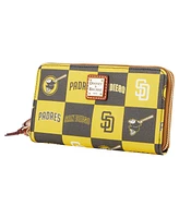 Dooney & Bourke Women's San Diego Padres Game Day Large Zip-Around Wristlet