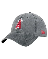 New Era Men's Black Los Angeles Angels Rugged Team 9TWENTY Adjustable Hat