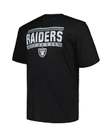 Fanatics Men's Black Las Vegas Raiders Big Tall Pop T-Shirt