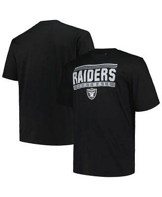 Fanatics Men's Black Las Vegas Raiders Big Tall Pop T-Shirt