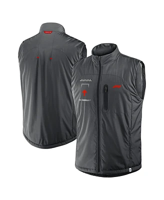 Formula 1 Men's Gray Tech Stacked Logo Gilet Full-Zip Vest