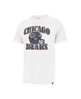 '47 Brand Men's Cream Chicago Bears Overrun Franklin Throwback T-Shirt