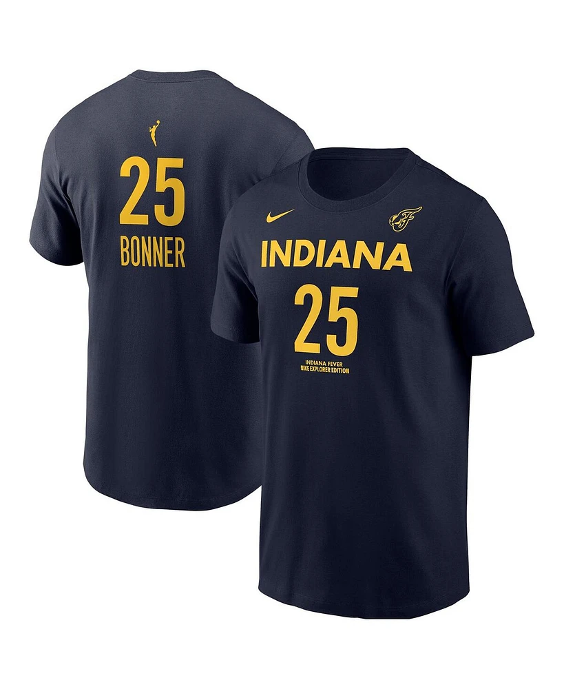Nike Men's DeWanna Bonner Navy Indiana Fever Explorer Edition Name Number T-Shirt