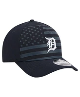New Era Men's Navy Detroit Tigers American Flag 9FORTY M-Crown A-Frame Adjustable Hat