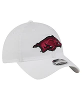 New Era Men's White Arkansas Razorbacks Active Ripstop 9TWENTY Adjustable Hat