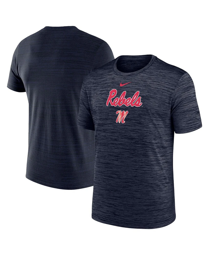 Nike Men's Navy Ole Miss Rebels Velocity Performance T-Shirt