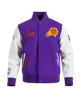 Pro Standard Men's Purple Phoenix Suns 2024/25 City Edition Wool Varsity Full-Zip Jacket