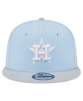 New Era Men's Light Blue/Gray Houston Astros 2-Tone Color Pack 9FIFTY Snapback Hat