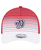 New Era Men's Red Washington Nationals Gradient 9FORTY M-Crown Adjustable Hat