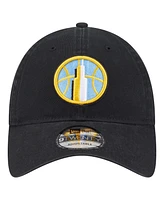 New Era Men's and Women's Black Chicago Sky Core Alt Logo 9TWENTY Adjustable Hat