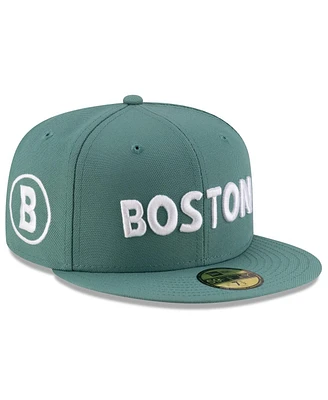 New Era Men's Green Boston Red Sox 2025 City Connect Fan Pack 59FIFTY Fitted Hat