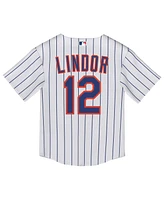 Nike Toddler Francisco Lindor White New York Mets Home Replica Jersey