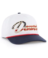 '47 Brand Men's White Denver Broncos Patriotic Overhand Hitch Adjustable Hat