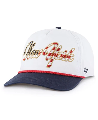 '47 Brand Men's White New York Giants Patriotic Overhand Hitch Adjustable Hat