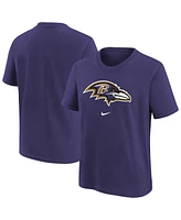 Nike Big Boys and Girls Purple Baltimore Ravens Primary Logo Legend T-Shirt