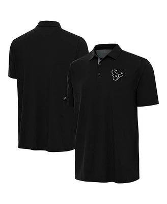 Antigua Men's Black Houston Texans Era Polo Shirt