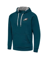 Antigua Men's Midnight Green Philadelphia Eagles Victory Pullover Hoodie