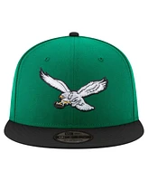 New Era Men's Midnight Green/Black Philadelphia Eagles Super Bowl Lix Champions Historic Side Patch 9FIFTY Snapback Hat