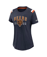 Nike Women's Navy Chicago Bears Historic Slub Fashion T-Shirt