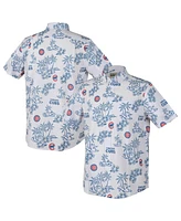 Reyn Spooner Men's White Chicago Cubs Kekai Performance Button-Up Shirt